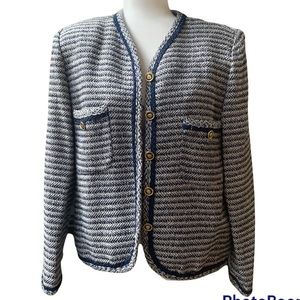 Toff’s Tweed Gold Button Blazer Jacket Classic Demure